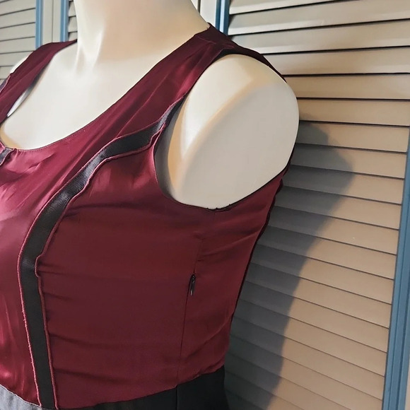 Dana Buchman Red & Black Sleeveless Dress - Picture 7 of 13